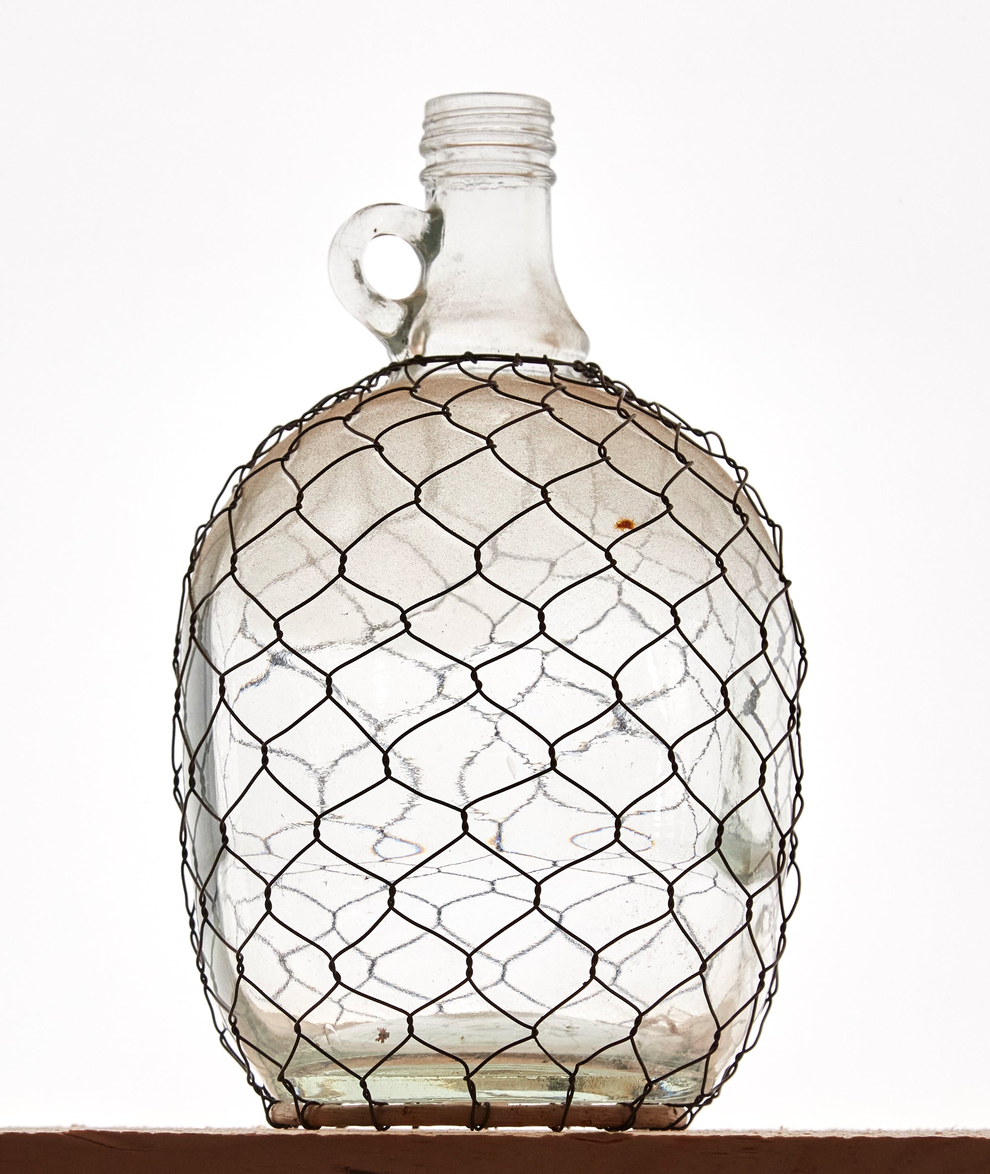 Moonshine Jug - Wire covered Bottle