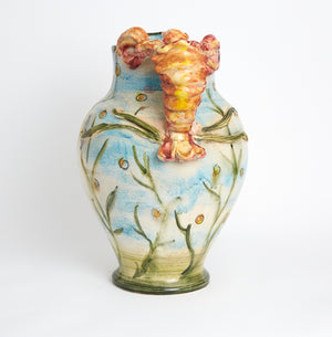 Sea Scapes Pitcher - Italian Pottery
