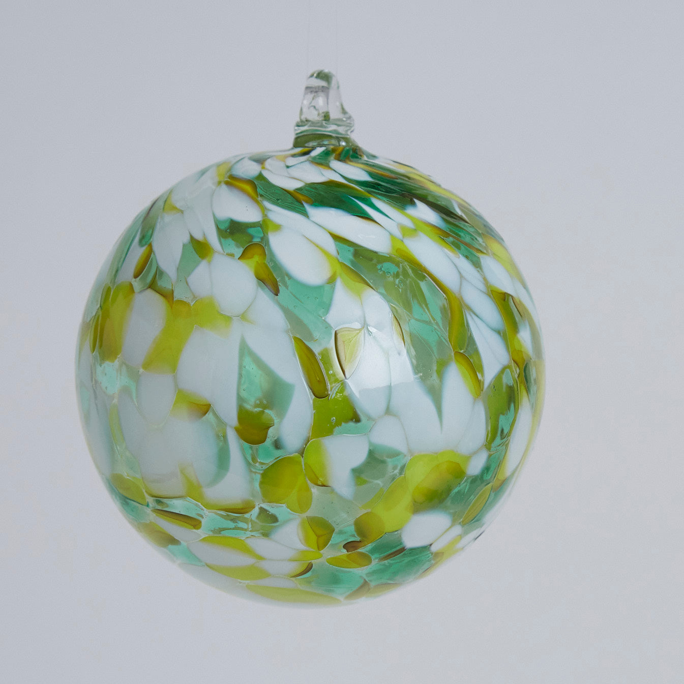 4" Green/Yellow/White - Glass Balls