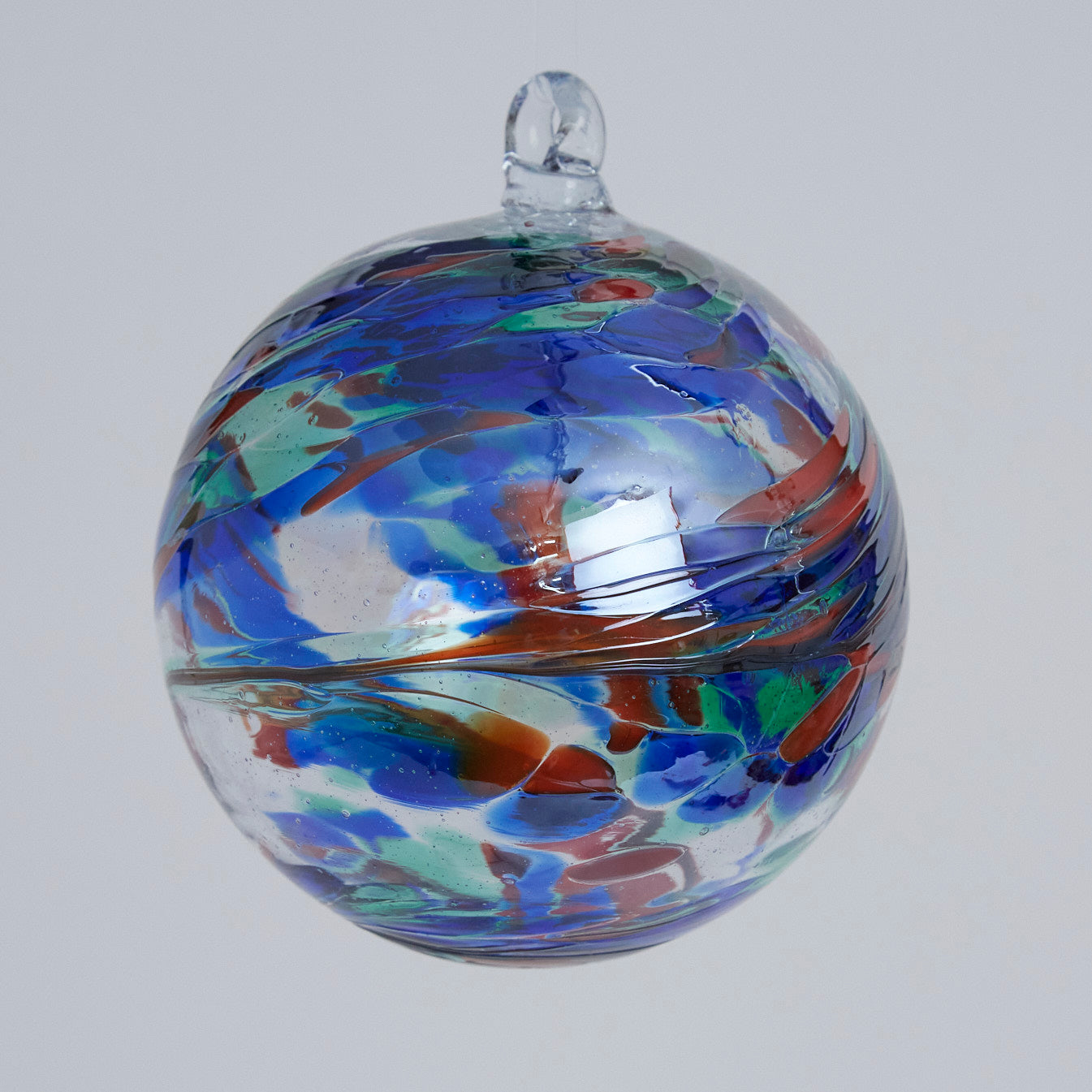 4" Iodized Blue/Green/Red - Glass Balls