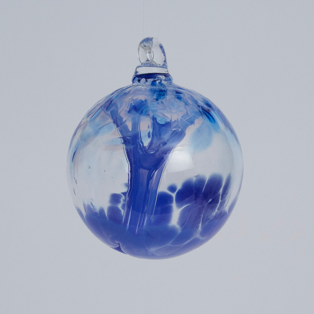 2" Tree Ball Blue - Glass Balls