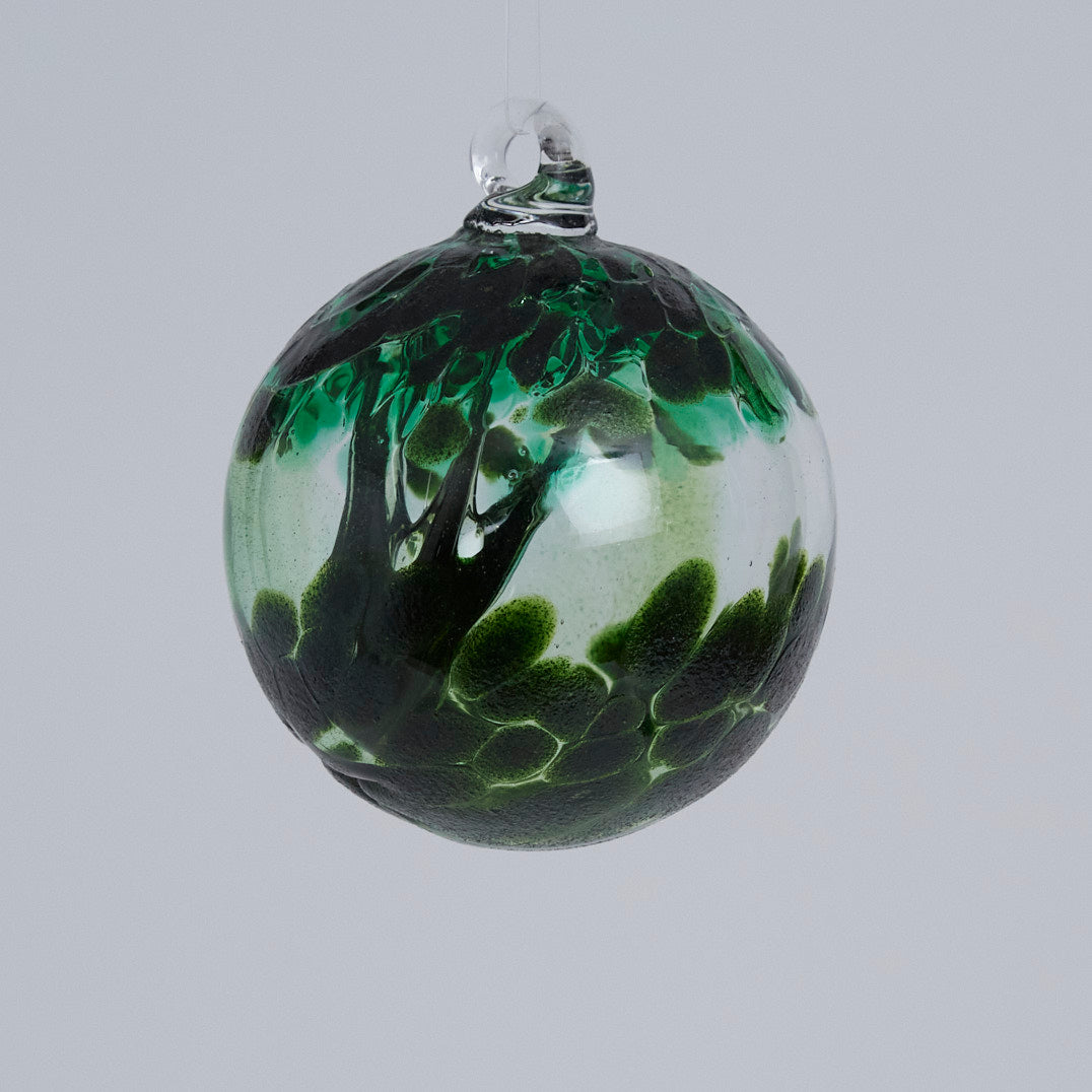 2" Tree Ball Green - Glass Balls